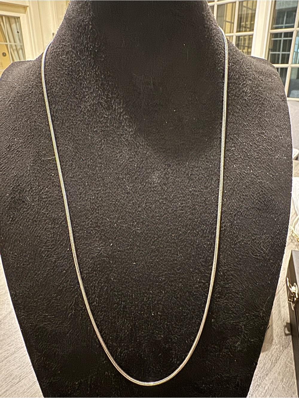 Brighton Heart’s Desire D23516 Silver Tone Snake Chain Necklace NWT $48